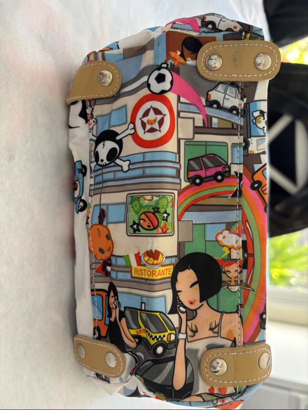 Pro sports Multicolor Tokidoki Print Shoulder Bag - Black Strap - Picture 3 of 5